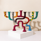 Arched Harmony Enamel Menorah