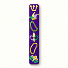 Personalized Mardi Gras Theme Mezuzah Case