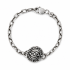 Sterling Silver Eye Medallion Choker