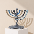 Twisted Vine Enamel Menorah