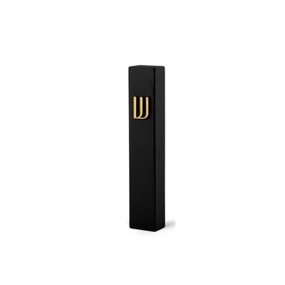 Designed black concrete entrance door sign with gold lettering - Family Series (Copy) 