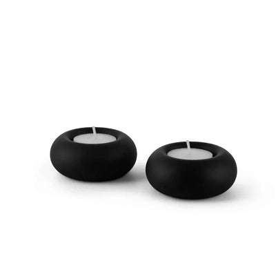 Elegant Concrete Candle with Engraved Blessing – Clean & Siena Series 