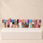 Hebrew Typography Hand-Painted Enamel Art