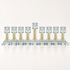 Decorative Crystal Hanukkah Menorah | Columnar
