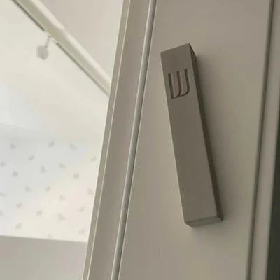 Personalized Light Gray Concrete Front Door Sign with Custom Engraving - Soft Gray series 