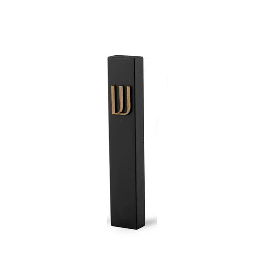 A custom-designed black concrete house entrance sign with wooden lettering - HOUSE series (Copy) 