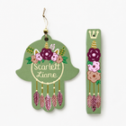 Customized Boho Dream Catcher Mezuzah Set