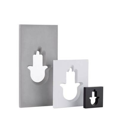 Elegant Concrete Hamsa for Home or Office - Hamsa Series 