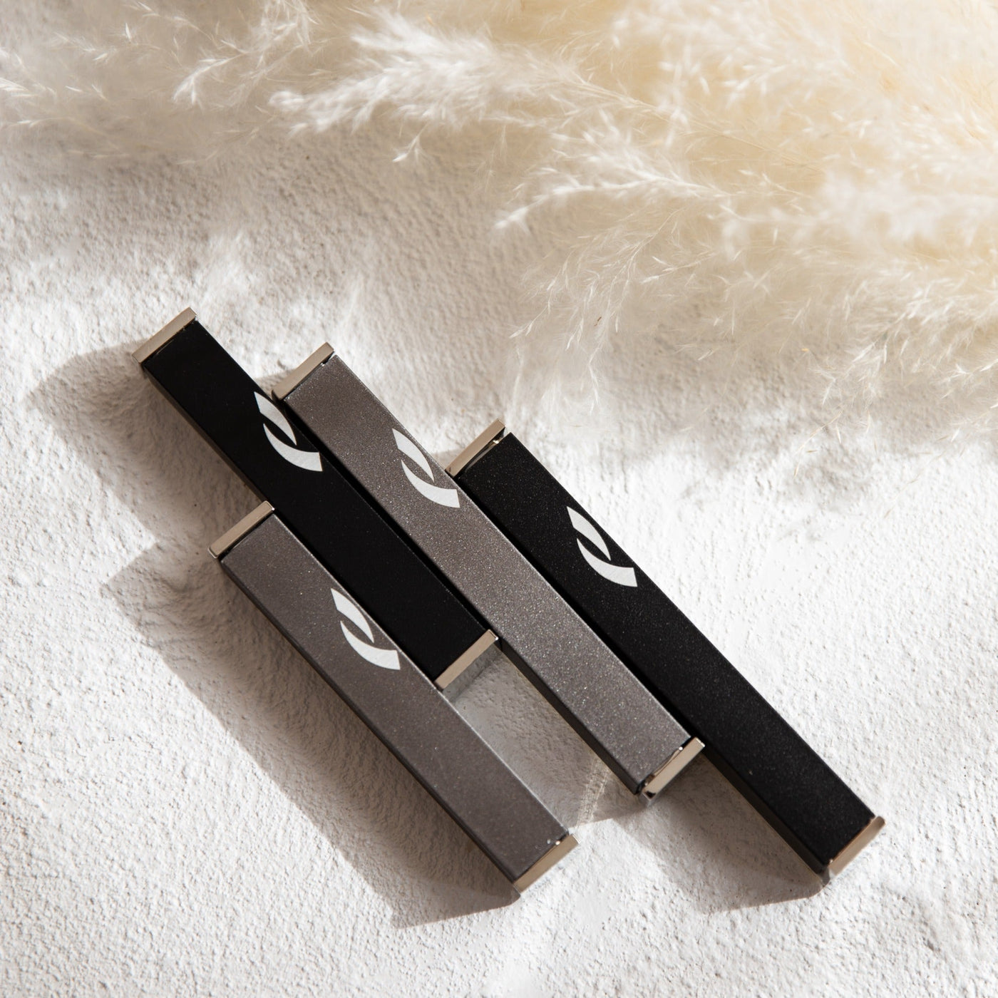 Clean and Minimalist Black Mezuzah for Home and Office - Flames