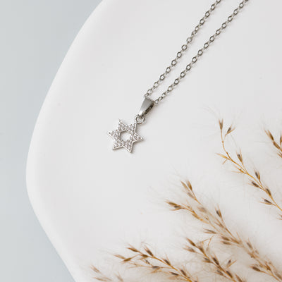 Star of David Necklace with Elegant Design - Beth