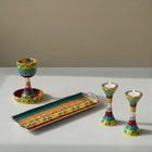 Hand-Painted Luxury Judaica Set – Premium Shabbat Series