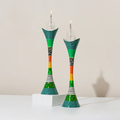 Modern Shabbat Candlesticks – Premium Curved Series (Copy) 