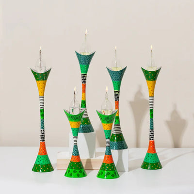 Modern Shabbat Candlesticks – Premium Curved Series (Copy) 