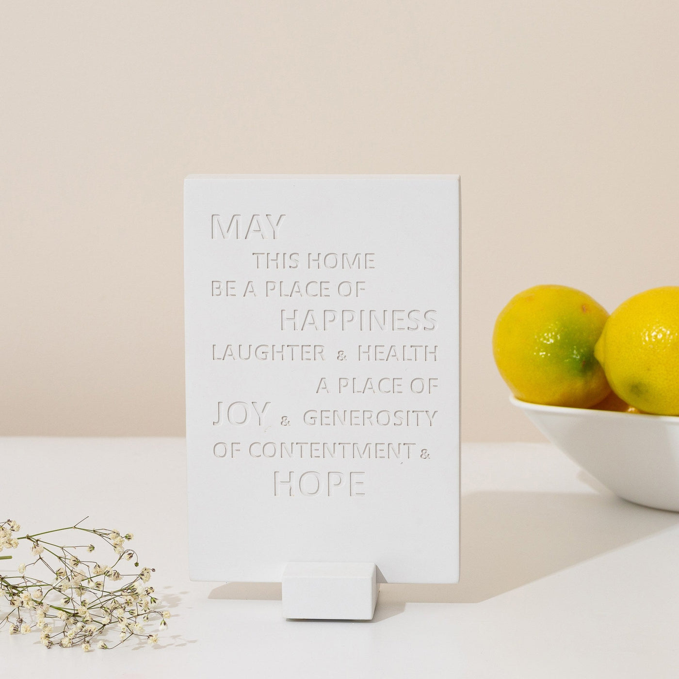 Elegant Home Blessing in English – Concrete Series 