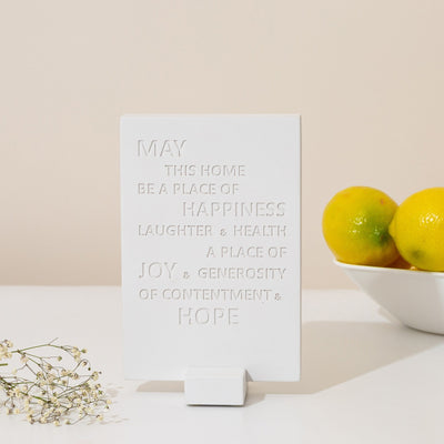 Elegant Home Blessing in English – Concrete Series 