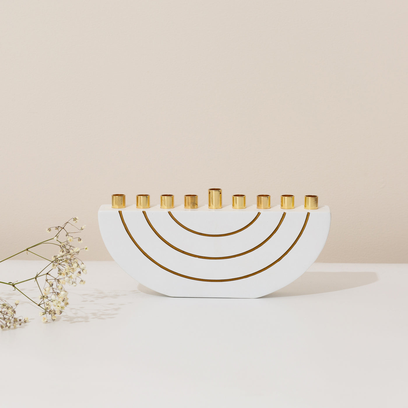 Clean Design Concrete Hanukkah Menorahs - GLAM