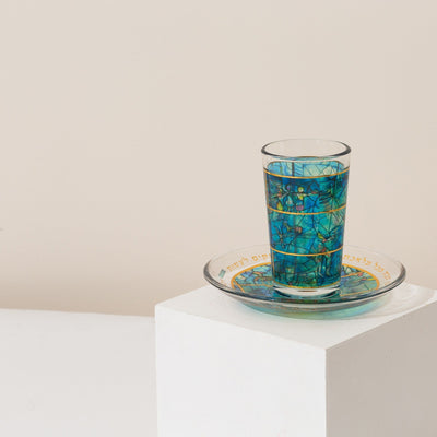 Elegant Kiddush Wine Cup – Chagall Glass Series 