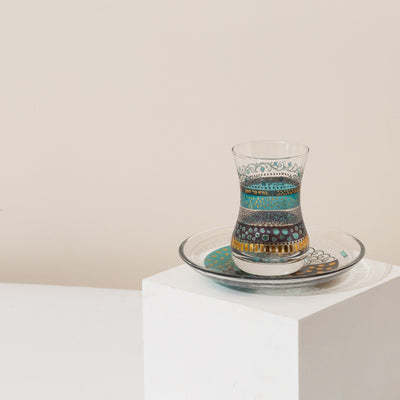 Luxury Jewish Ritual Glass with Silver and Colorful – – Glass & Colors Series