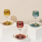 Artistic Kiddush Cup with Laser Engraving and Matching Base