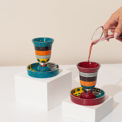 Ceremonial Kiddush Wine Cup - Premium Curved Series 