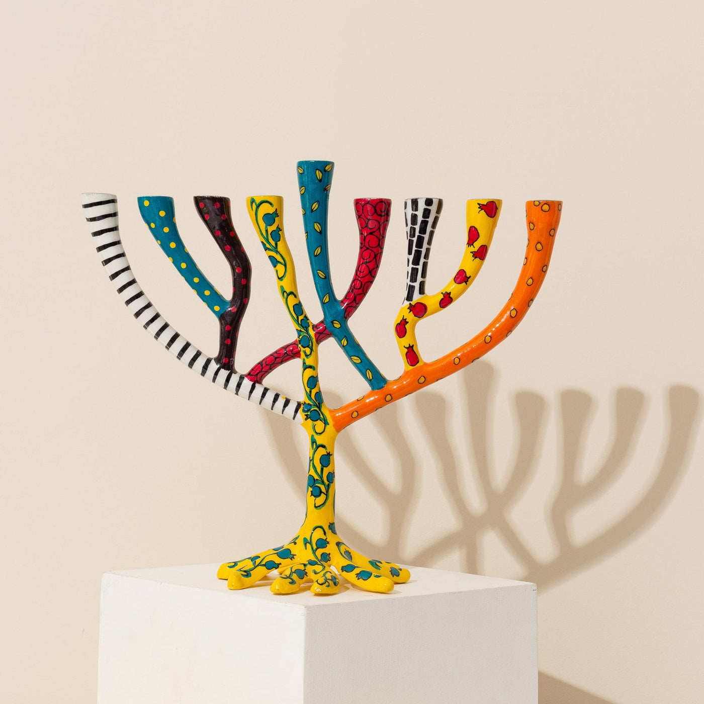 Handcrafted Aluminum Menorah - The Wild Tree Series