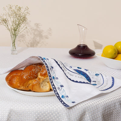 Shabbat Designer Bamboo Challah Cover - Star