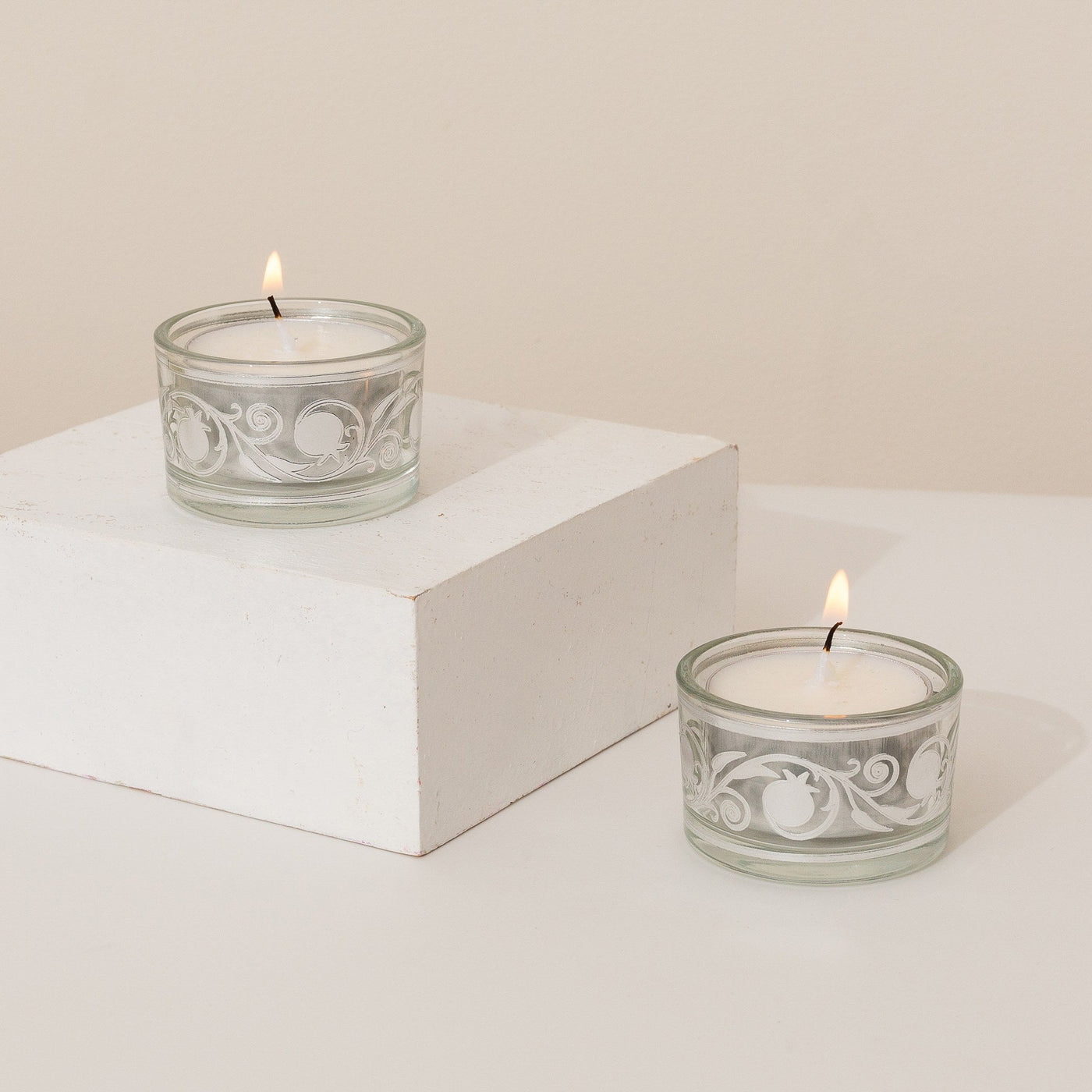 Colorful Shabbat Candle Holders – Glass Series