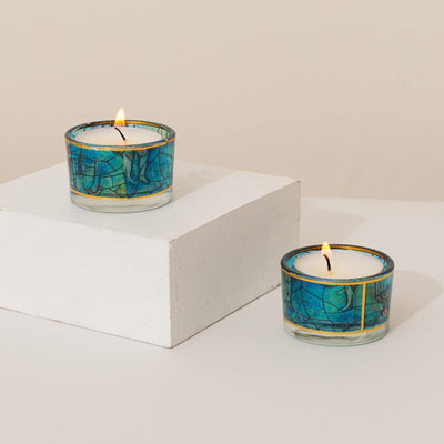 Colorful Shabbat Candle Holders – Glass Series