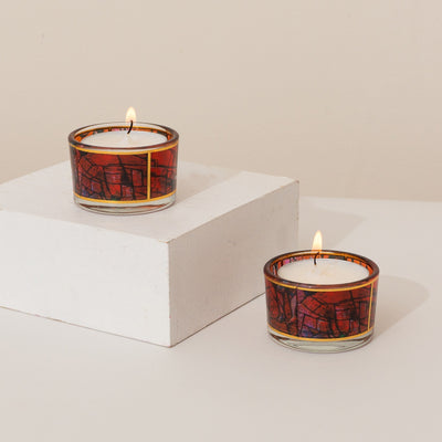 Colorful Shabbat Candle Holders – Glass Series