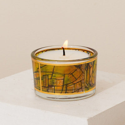 Elegant Shabbat Set with Yellow Enamel – Chagall Yellow Series 