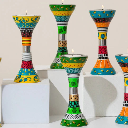 A luxurious Shabbat set with artistic design – Premium Shabbat Series 