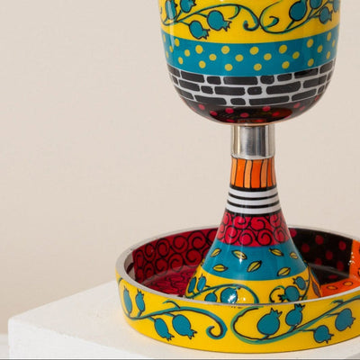 Colorful Yellow Shabbat Set – Yellow Joy Series