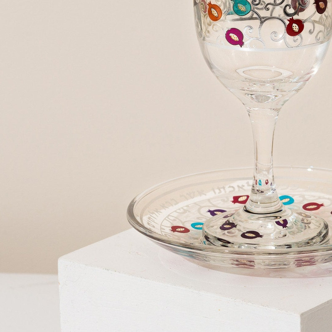 Decorative Pomegranate Shabbat Set – Pomegranate Chic Series 