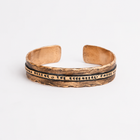 Bronze Narrow Bridge Cuff Bracelet