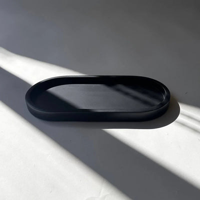 Premium Concrete Tray – Minimalist Design, Perfect for Shabbat – Luna Series