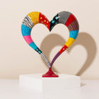 Modern Jewish Heart Ornament – Pulse Series