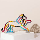 Majestic Lion Enamel Sculpture