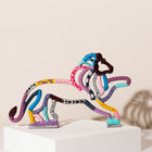 Regal Lion Hand-Painted Enamel Art