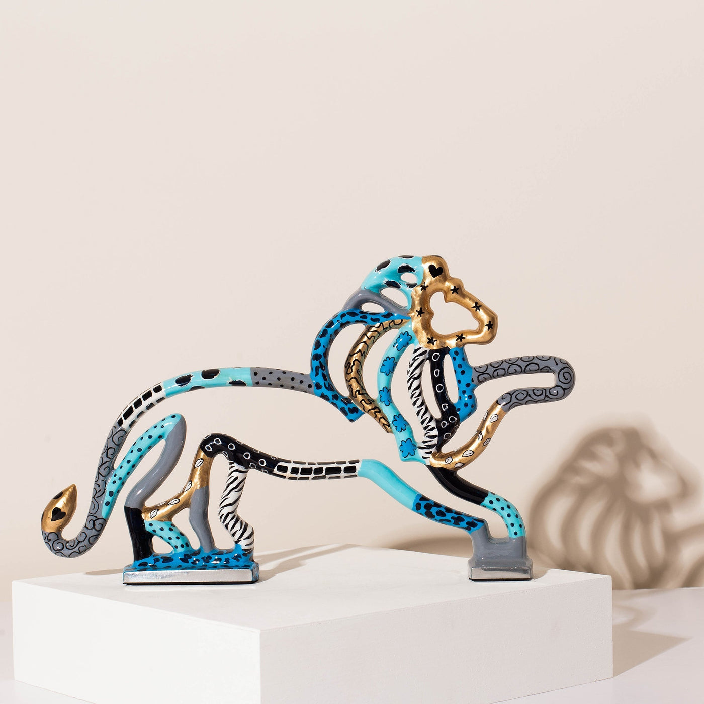 Lion Sculpture – Handcrafted Aluminum Design – Leo Series