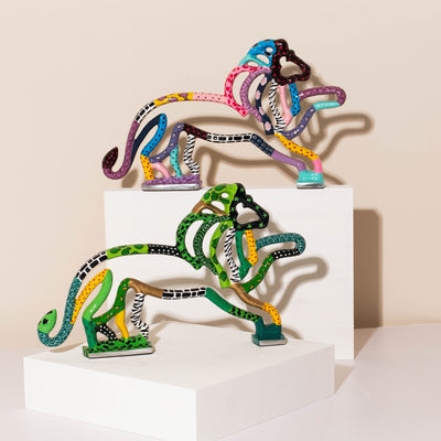 Lion Sculpture – Handcrafted Aluminum Design – Leo Series