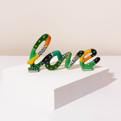 Inspirational ‘Blessed’ Handcrafted Wall Art – Blessed Series  Love / Green