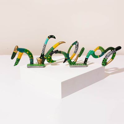 ‘Am Yisrael Chai’ Artistic Wall Decor – Rise Series  Green