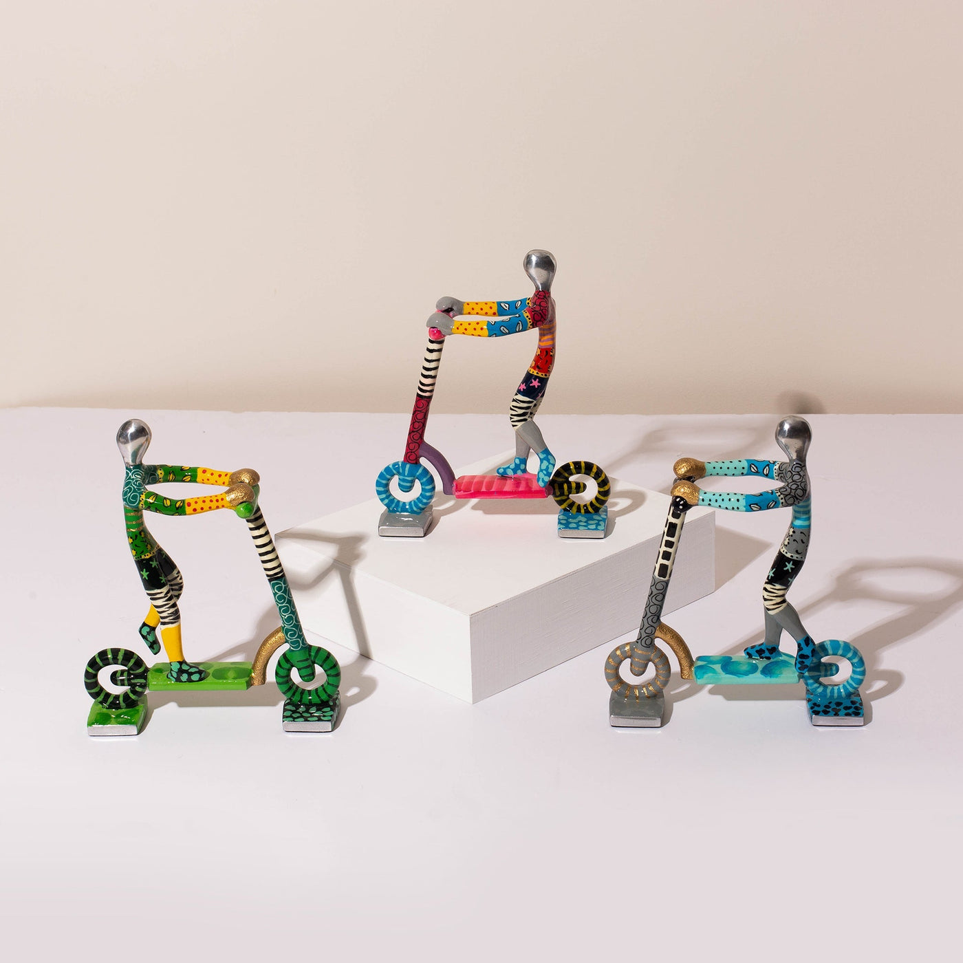 Artistic Scooter Rider Sculpture – TLV Series