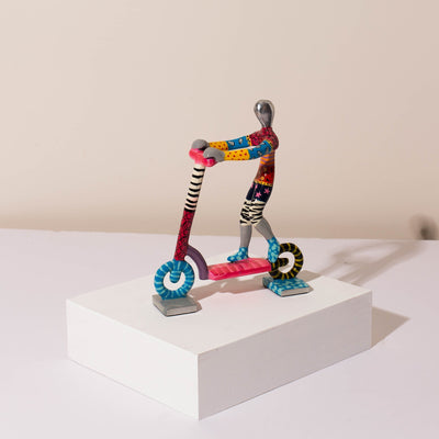 Artistic Scooter Rider Sculpture – TLV Series