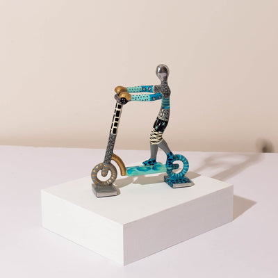 Artistic Scooter Rider Sculpture – TLV Series