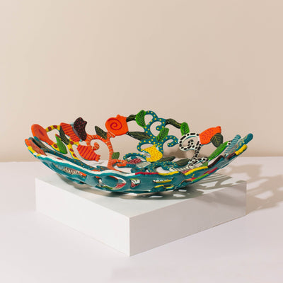 Artistic Tree of Life Dining Bowl – Multicolor – Eden Series