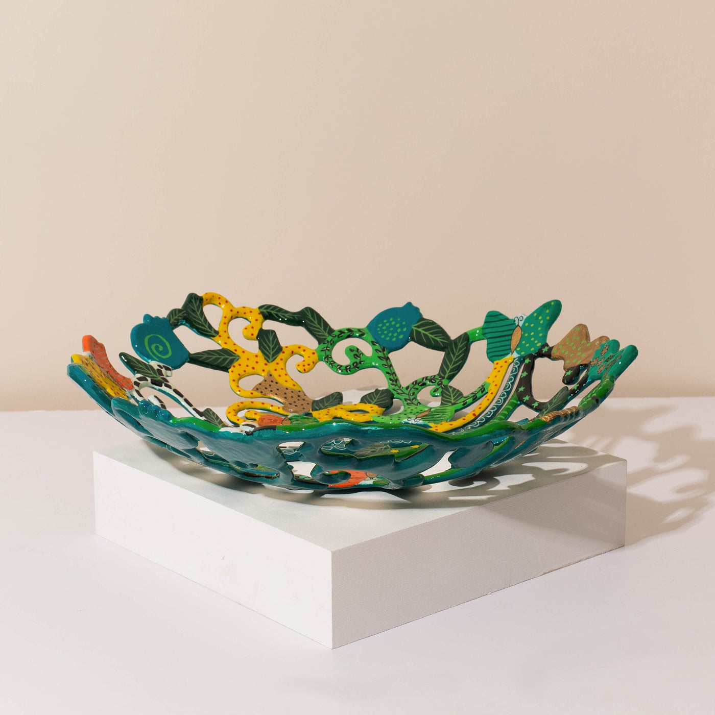 Artistic Tree of Life Dining Bowl – Multicolor – Eden Series