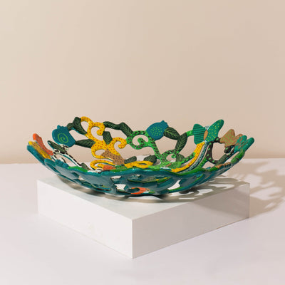 Artistic Tree of Life Dining Bowl – Multicolor – Eden Series
