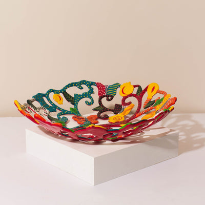Artistic Tree of Life Dining Bowl – Multicolor – Eden Series