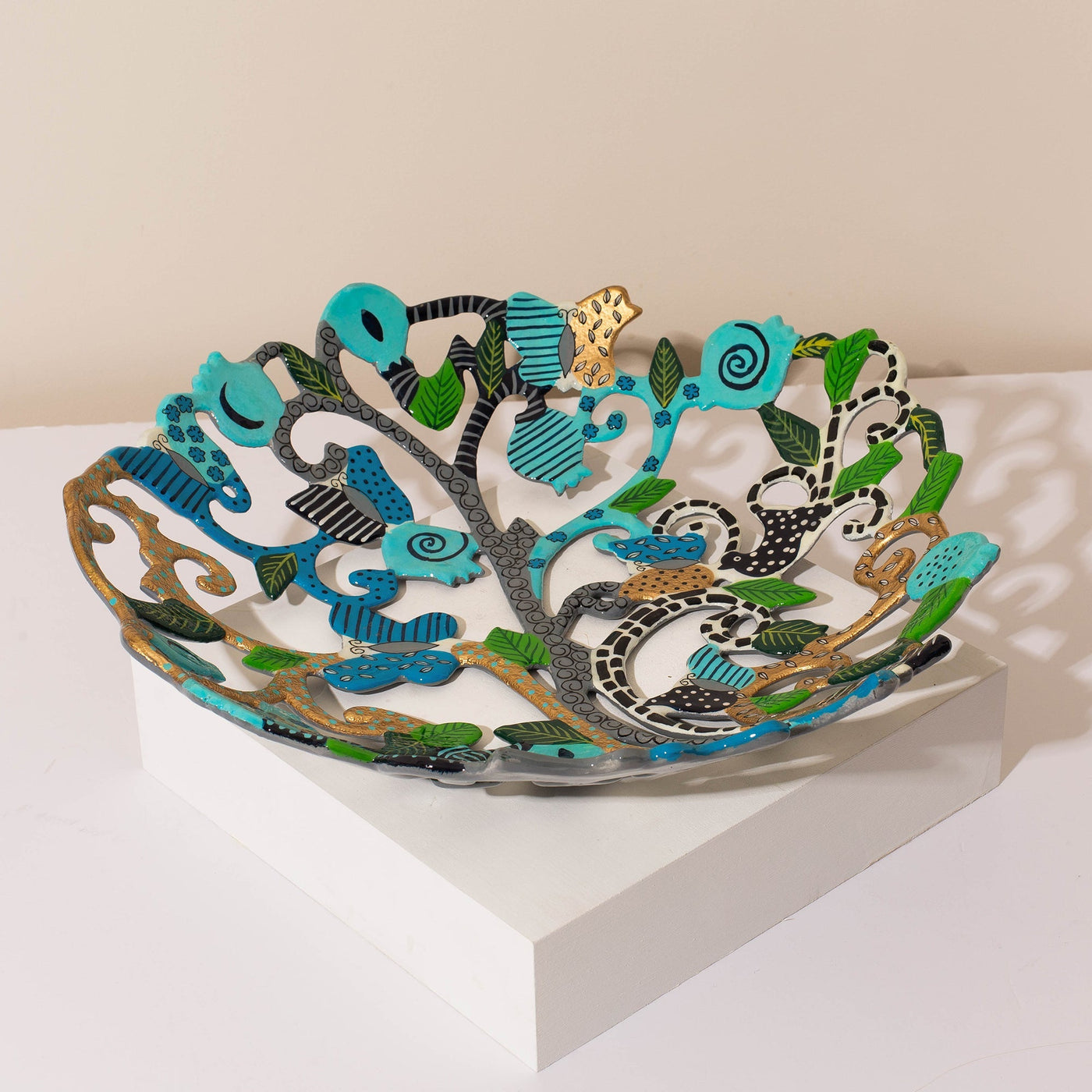 Artistic Tree of Life Dining Bowl – Multicolor – Eden Series